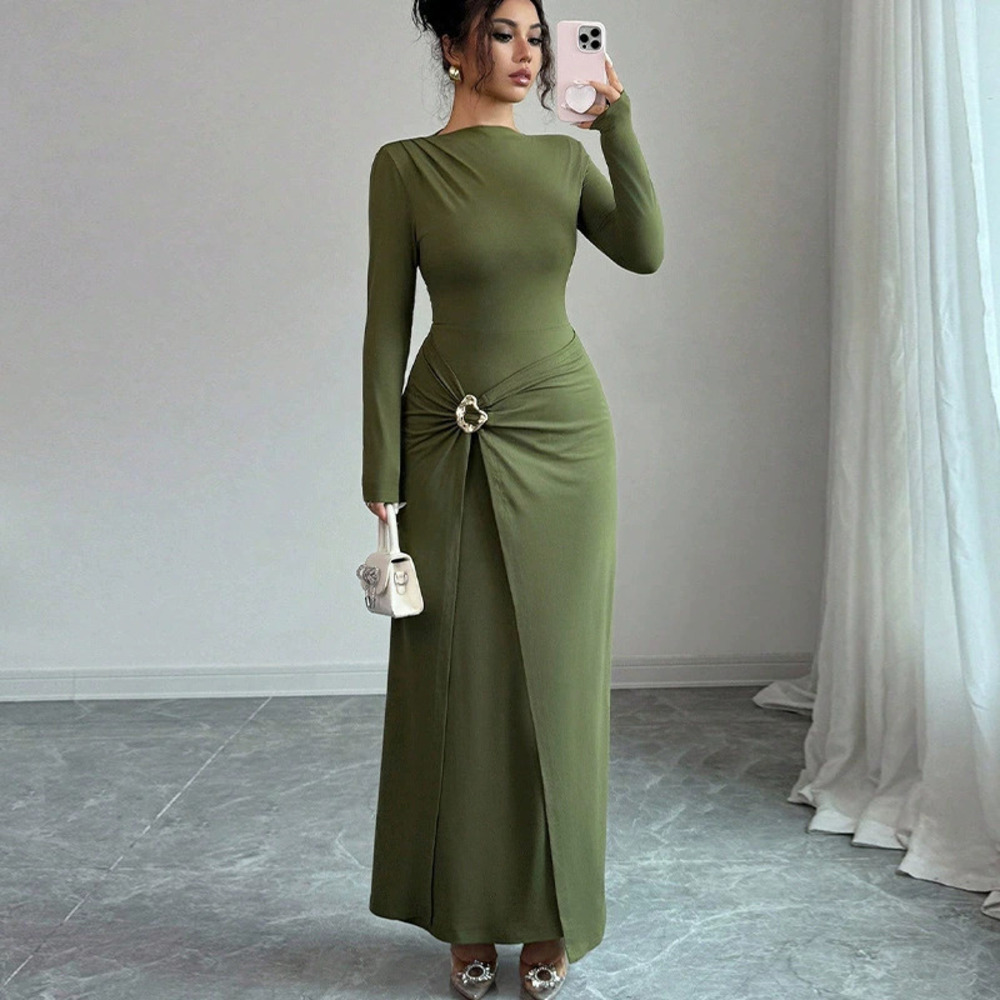 ZARA Elegant Slim Long Sleeve Stretchy Knit Bodycon Dress